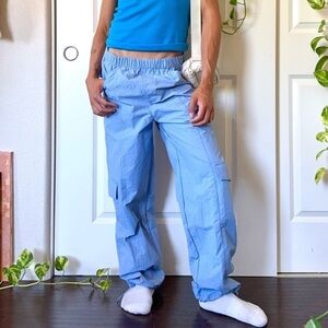 WILO the Label Baby Blue Parachute Pants size M